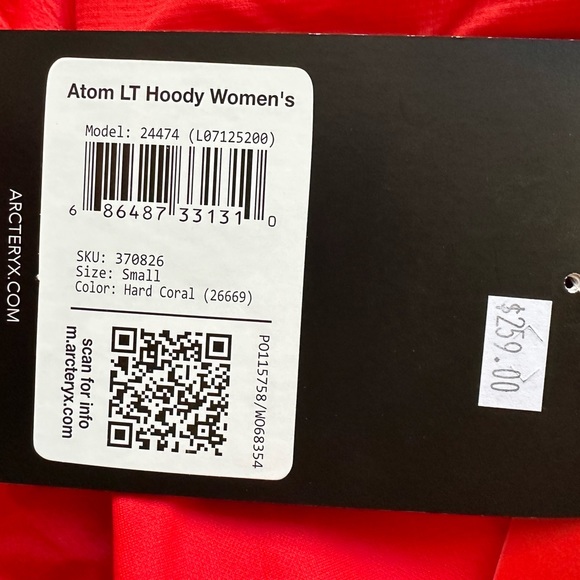 Arc’teryx Atom LT Hoody S NWT Sold Out Color - Picture 4 of 6